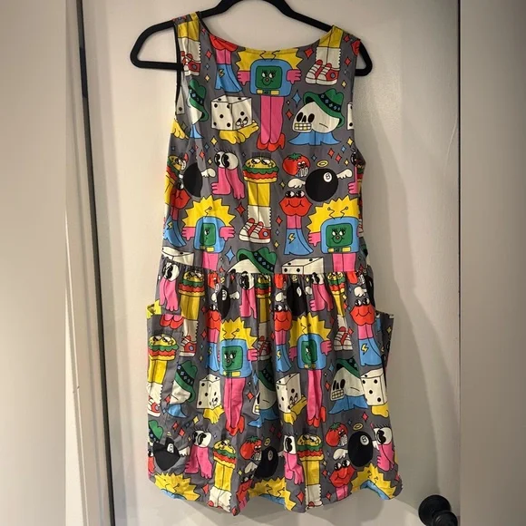 Nooworks Multicolor burger Barbie Dress - Picture 3 of 3